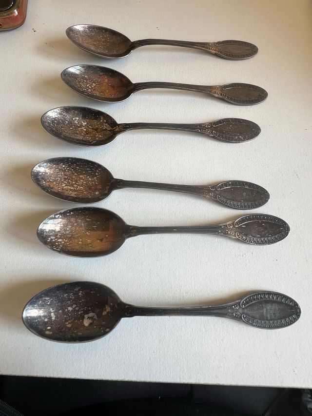 Set 6 Cucchiaini Argento 800