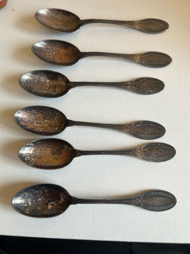 Set 6 Cucchiaini Argento 800
