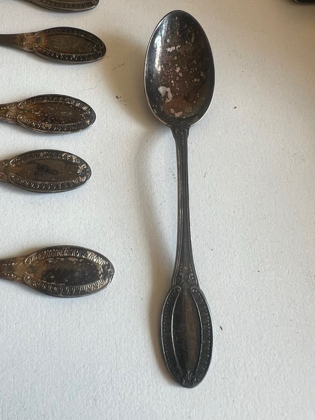 Set 6 Cucchiaini Argento 800