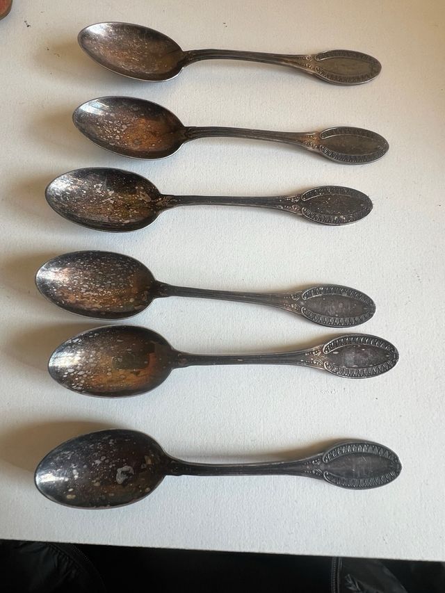 Set 6 Cucchiaini Argento 800