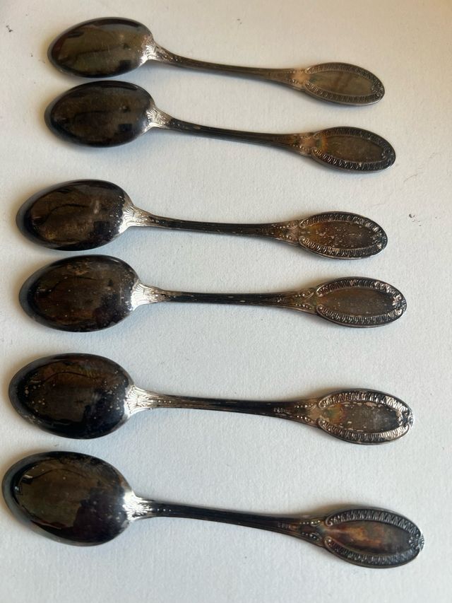 Set 6 Cucchiaini Argento 800