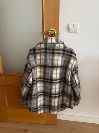 Chaqueta cuadros oversize