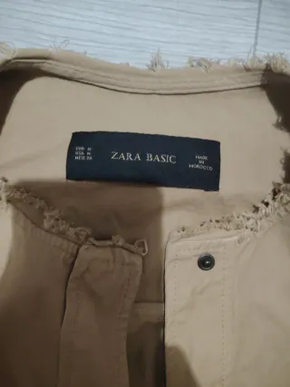 Chaqueta Zara Mujer Beige