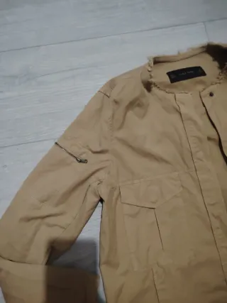 Chaqueta Zara Mujer Beige