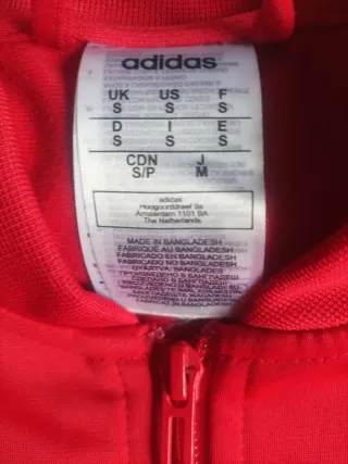 Sudadera Adidas Roja Talla S