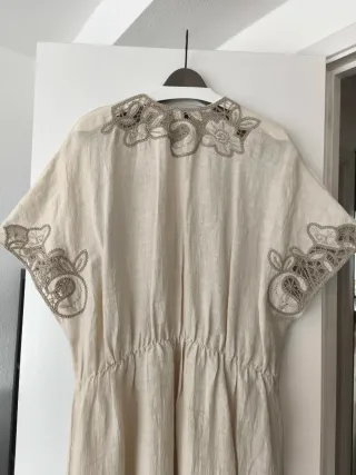 Kaftán Zara Lino Bordado a mano
