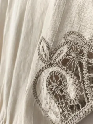 Kaftán Zara Lino Bordado a mano