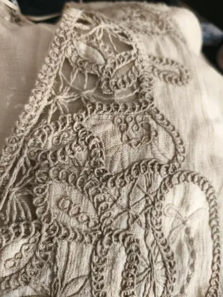 Kaftán Zara Lino Bordado a mano