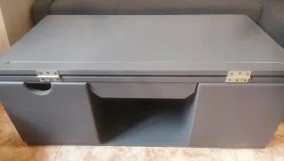 Mueble Camper gris para furgoneta más ducha 20L