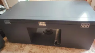 Mueble Camper gris para furgoneta más ducha 20L