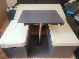 Mueble Camper gris para furgoneta más ducha 20L