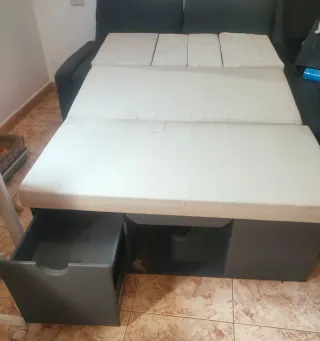 Mueble Camper gris para furgoneta más ducha 20L