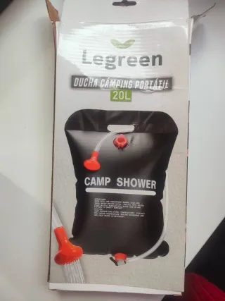 Mueble Camper gris para furgoneta más ducha 20L