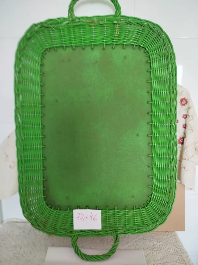 Cesta Mimbre Grande Asa Alta