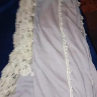 Sciarpa leggera blu e beige