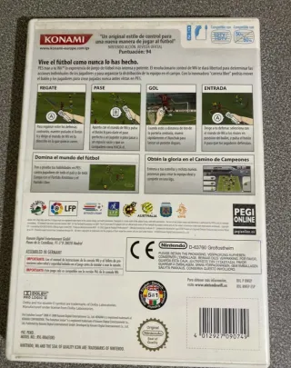 Juego Wii PES 2008 Pro Evolution Soccer