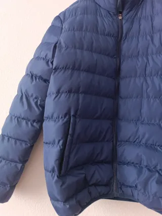 Cazadora acolchada azul hombre