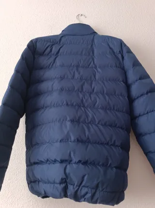 Cazadora acolchada azul hombre