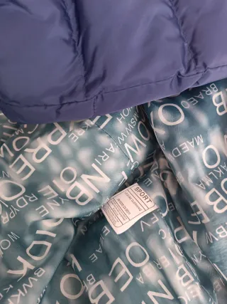 Cazadora acolchada azul hombre