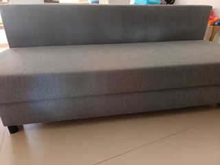 Sofá cama 2 plazas gris