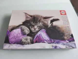 Puzzle Educa 500 Piezas Gatito y Perro