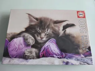 Puzzle Educa 500 Piezas Gatito y Perro