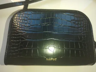 Bolso Furla Negro Piel Cocodrilo