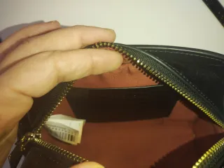 Bolso Furla Negro Piel Cocodrilo