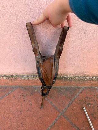 Mantice/Soffiatore Antico Camino Metallo Decorato