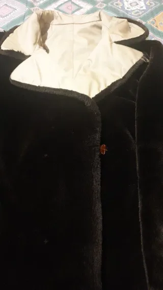 Cappotto caldo reversibile beige/marrone