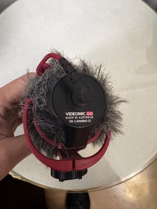 Micrófono Cámara Video Peluche Rojo