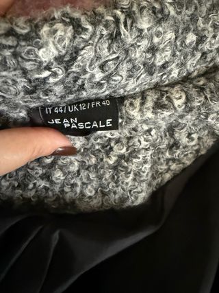 Cappottino Teddy donna grigio e bianco