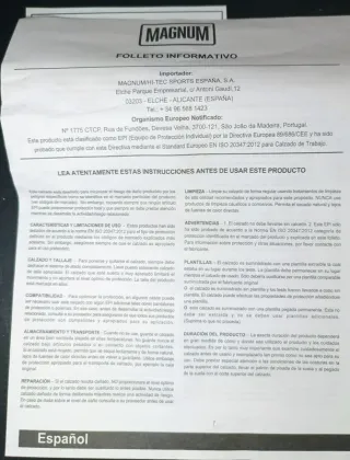 Zapatos Magnun Elite 3.0 waterproof talla 42 NUEVO