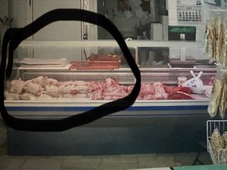 Vitrina expositora carnicería