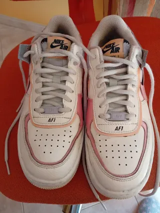 Nike Air Force 1 Shadow Pink White Pelle