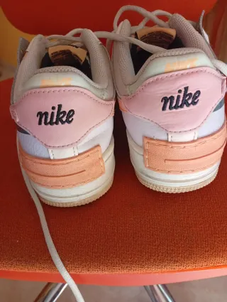 Nike Air Force 1 Shadow Pink White Pelle
