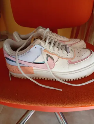 Nike Air Force 1 Shadow Pink White Pelle