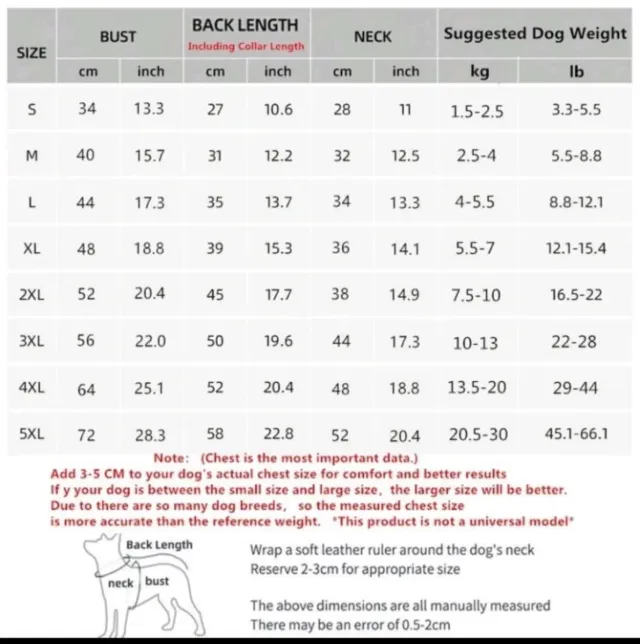 Abrigo impermeável para cães PETSIN. Todos os tamanhos