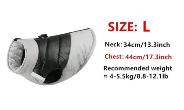 Abrigo impermeável para cães PETSIN. Todos os tamanhos