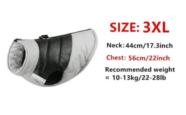 Abrigo impermeável para cães PETSIN. Todos os tamanhos