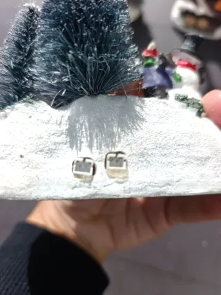 Escena Navideña Muñeco Nieve Figuras