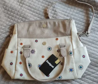 Bolso Desigual Beige Multicolor NUEVO.