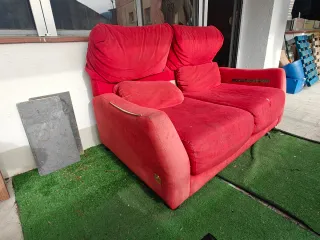 Sofá de tela 3 plazas con cojín