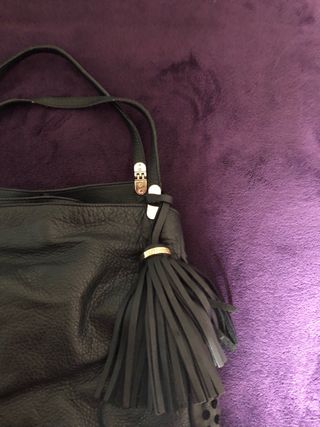 Bolso Uterqüe Piel Negro