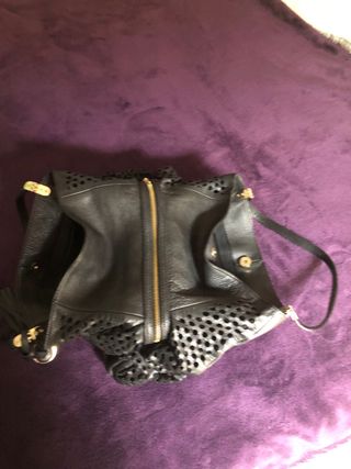 Bolso Uterqüe Piel Negro