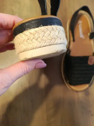 Sandalias LAVADO Beige y Negro Talla 36