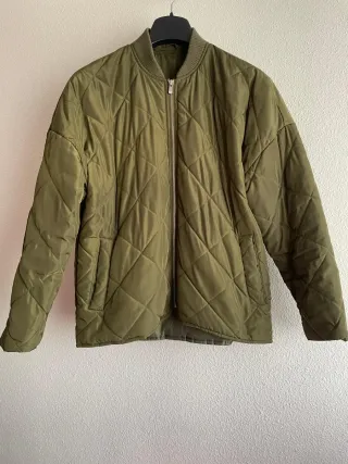Cazadora Bomber Acolchada Verde Oliva