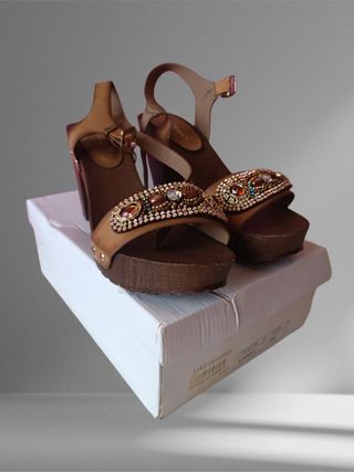 Sandali Stephan Tg 39 con strass