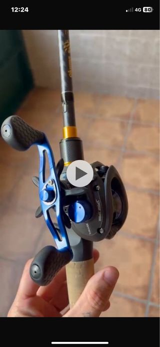 Caña de Pesca completa casting y combo de señuelos