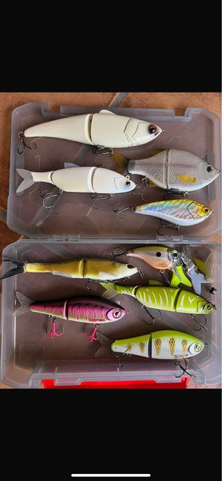 Caña de Pesca completa casting y combo de señuelos